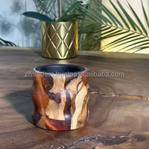 Brûleur à Bakhoor en bois et résine époxy fait main de qualité supérieure, porte-encens pour la décoration de la maison, cadeaux de Ramadan et commande en gros - Product Image 1