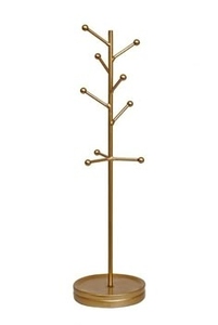 Nuevo diseño de expositor de joyería con revestimiento dorado, organizador de pendientes de mesa con forma de árbol, opciones de personalización. - Product Image 2