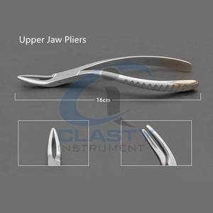 Ensemble de forceps d'extraction dentaire CLASTY en acier inoxydable, poignée moletée manuelle, instruments chirurgicaux de classe I - Product Image 5