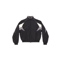 Veste coupe-vent unisexe de haute qualité, style streetwear, avec fermeture éclair, grandes tailles, coupe-vent, logo personnalisé OEM, légère et écologique