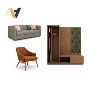 Muebles de dormitorio minimalistas estilo Holiday Inn para hoteles - Muebles de MDF para hostelería con diseño funcional y limpio - Suministro de Vietnam - Product Image 3