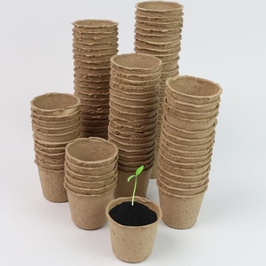 Breathable Moulded Pulp Cups <b>Pots</b> Optimized Drainage Healthy Roots Thick-Walled Biodegradable Eco-Friendly Vintage Long-Term - Product Image 1
