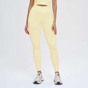Pantalons de yoga et leggings pour femmes, en nylon, sans couture, respirants, légers, avec logo, très demandés - Product Image 4