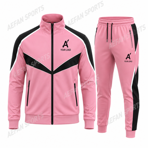 Survêtement d'entraînement unisexe personnalisé pour le football/le basketball avec fermeture éclair, en polyester/coton sublimé respirant, à manches courtes, pour l'échauffement - Product Image 2