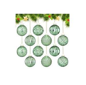Bolas de Navidad de Cristal Transparente, Decoración para Árbol de Navidad, Adornos Colgantes Irrompibles para las Fiestas - Product Image 3