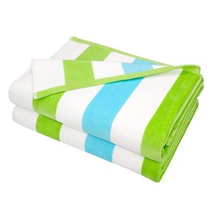 Serviette de plage rayée de luxe pour hôtel, avec logo imprimé – Offre spéciale - Product Image 3
