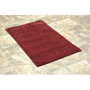 Customised Modern Classic Style Organic Maaza Rectangle <b>Nylon</b> NonSlip Striped Bath Rug Absorbent Bathroom Washable Quick Dry Rug - Product Image 3