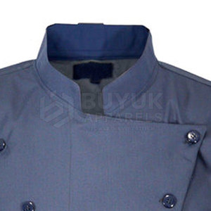 เสื้อเชฟ ระบายอากาศได้ดี น้ำหนักเบา ทนทาน แขนยาว โพลีเอสเตอร์/ผ้าฝ้าย ปิดด้วยกระดุม เสื้อผ้าสำหรับทำอาหาร ชุดทำงานในครัว - Product Image 3