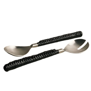 Atractivo Juego de Servidores de Ensalada de Acero Inoxidable con Acabado Pulido, Creativo Juego de Utensilios para Servir para el Hogar y Suministros de Catering - Product Image 6