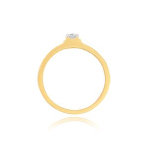 แหวนแต่งงานผู้ชายทองคำขาว 14K ประดับเพชรเพาะเลี้ยงแบบเม็ดเดี่ยว - Product Image 1