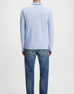 Nouveau polo personnalisé chemise à manches longues polo brodé en coton pour homme chemise respirante - Product Image 2