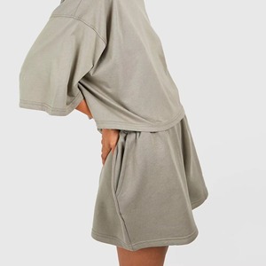 Nouveaux shorts en molleton français pour femmes, personnalisés, respirants, en coton molletonné, pour les styles d'été, shorts de sport - Product Image 6