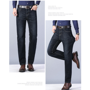 Venta Directa de Fábrica, Jeans Casuales de Corte Recto y Ajustado para Hombre, Estilo Urbano Duradero para Primavera, Verano y Otoño - Product Image 6