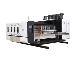 Máquina de corte e vinco de impressora flexográfica totalmente automática de alta velocidade com alta velocidade e preço razoável