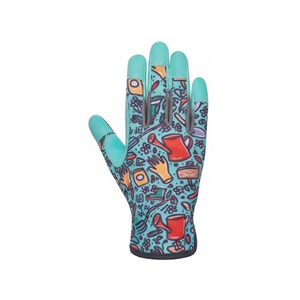 Guantes de Jardinería de Algodón con Estampado Floral, Transpirables, Antideslizantes, con Cierre de Gancho y Bucle, Logotipo Personalizado - Product Image 3
