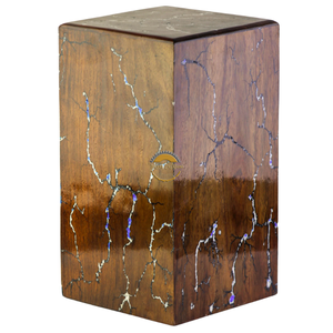 Handcrafted funeral urn & Natural Wood Cremation Urn Ashes <b>Box</b> Artistic Funeral <b>Memorial</b> Keepsake by AYAANS - Product Image 5