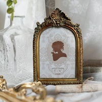 Cadre photo opulent en laiton et aluminium, cadre décoratif en métal pour table, décoration de table pour hôtel et maison, cadres photo