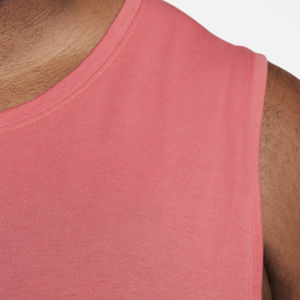 Camiseta sin mangas de punto con cuello redondo rosa para hombre, ropa informal - Product Image 5