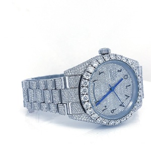 Reloj de Diamantes Iced Out Bling con Joyería de Lujo Personalizada Totalmente Iced Out para Hombres y Mujeres, Relojes de Cuarzo - Product Image 2