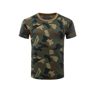 T-shirt de chasse respirant personnalisé à rayures, col montant zippé, imprimé, manches longues, pour la randonnée, le camping, coupe ajustée, vêtements de sport 100% respirants - Product Image 1