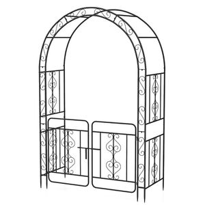 Arche de mariage pour jardin avec portail, plusieurs traverses latérales et 4 piquets de sol robustes - Product Image 4