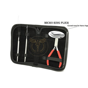 Alicates Profesionales para Extensiones de Cabello con Micro Anillos, Herramienta de Prensado de Acero Inoxidable de 6 Pulgadas con Mango de Goma para Cuentas y Anillos Nano - Product Image 5