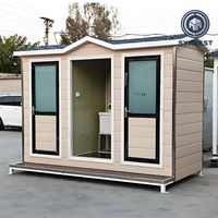 Cabine de toilettes modulaire portable à structure en acier à installation rapide pour projets de rénovation des écoles et des collectivités