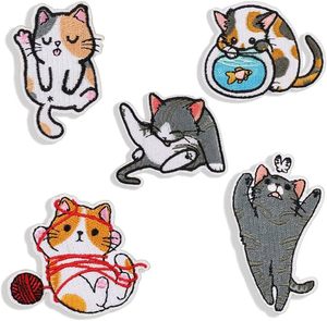Écussons tissés personnalisés avec logo, étiquettes à coudre, badges, accessoires vestimentaires, fournisseur OEM - Product Image 1