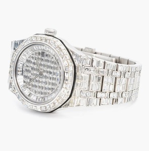Reloj Unisex de Lujo DAZZLING JEWELS con Diamantes Baguette, Caja de Acero Inoxidable, Movimiento Mecánico, Esfera de Cristal de Zafiro, GPS, Fecha Automática - Product Image 2