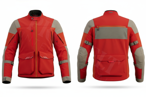 100% Polyester Whole Sale Motorcycle Jacket Windproof Protective Gear Multi Pocket Breathable Custom Logo <b>Design</b> Biker Jackets - Product Image 6