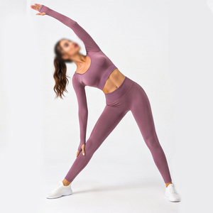 Top Deportivo de Yoga Personalizado de Alta Calidad, Transpirable, para Mujer, Manga Larga, Ajustado, para Gimnasio, Fitness y Deportes - Product Image 5