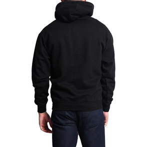 Sudadera con capucha de algodón y spandex transpirable para hombre, de color liso, estilo casual, al por mayor. - Product Image 3