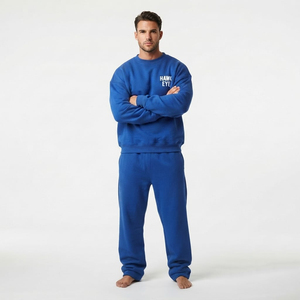 Conjunto de Sudadera y Pantalones Deportivos para Hombre, 400 GSM, Traje Deportivo de Dos Piezas, Personalizado, Algodón y Felpa, Venta al Por Mayor - Product Image 2