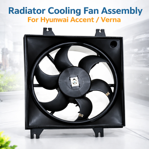 Conjunto de Ventilador de Refrigeración del Radiador para Hyundai Accent / Verna |   Ventilador de Refrigeración para Motor de Coche con Cubierta |   Repuesto Original de Fabricante - Product Image 3