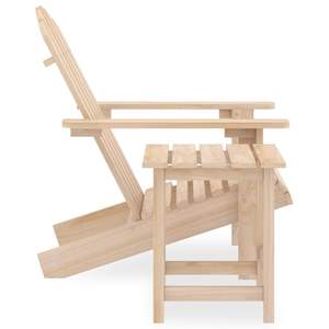 Ensemble chaises et table Adirondack en bois de sapin massif meubles de patio - Product Image 3