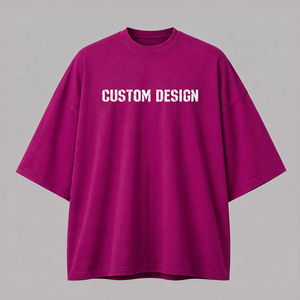 Premium Quality Oversized T-<b>shirt</b> for <b>Men</b> Custom Logo Printing Solid 100% Cotton Short Sleeve <b>Silk</b> Screen Printed - Product Image 1