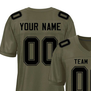 Fournisseur de maillots de football américain, maillot d'équipe personnalisé en maille polyester respirante sublimée pour les universités - Product Image 2