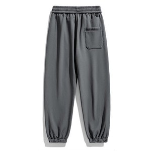 Pantalon de survêtement décontracté pour homme 100 % coton respirant, séchage rapide, coupe large, coupe-vent, avec cordon de serrage, idéal pour le sport et la randonnée printanière - Product Image 6