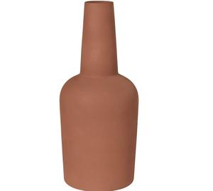 Jarrón de Metal Marrón Estilo Boho, Jarrón de Cerámica Grande Minimalista |   Contenedor de Flores Estético para Escritorio, Decoración Moderna para el Hogar - Product Image 1