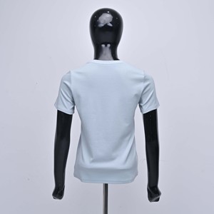 Camiseta Premium Personalizada con Cuentas, Diseño Artístico Bordado a Mano, Estampado de Dibujos Animados, Cuello Redondo, Manga Corta, 100% Algodón Jersey 180g Noor - Product Image 4