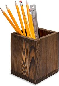 Portalápices de Madera para Estudiantes, Profesores y Artistas, Organizador de Escritorio de Madera Moderno, Organizador de Herramientas de Escritura Artesanal de Madera con P - Product Image 4