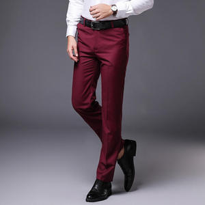Pantalon de costume coupe droite pour homme, style business et décontracté, coupe slim, noir, style western - Product Image 5