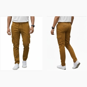 Pantalones Cargo Cómodos Mustard Relax - Product Image 4