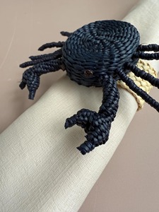 Red <b>Crab</b> Shape Rattan Napkin Ring Handwoven Coastal Table Decor Ideal For Dining Home Cafe Party And Beach Themed Styling - Product Image 3