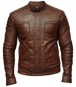 เสื้อแจ็คเก็ตหนังผู้ชายแบบทางการสำหรับฤดูหนาว น้ำหนักเบา ดีไซน์สั่งทำพิเศษ OEM คุณภาพสูง ระบายอากาศได้ดี สำหรับขายออนไลน์ - Product Image 5