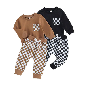 Ensemble de survêtement streetwear deux pièces personnalisé pour enfants, vente en gros, hiver, chaud, écologique, respirant, en molleton de coton, avec sweat à capuche à taille élastique - Product Image 5