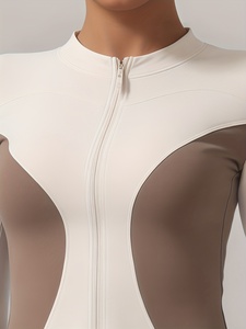 Solid Color Gym Fitness <b>Jacket</b> Yoga With Pockets Morning <b>Workout</b> White Yoga <b>Jacket</b> Quick-Dry Slim Yoga <b>Jacket</b> - Product Image 5