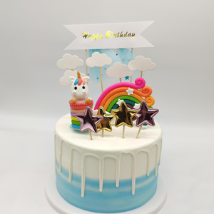 Paquete de 5 Adornos Personalizados para Pastel con Forma de Nube, Decoración para Cupcakes, Postres, Pasteles de Cumpleaños, Accesorios para Hornear - Product Image 2