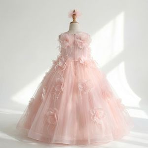 ชุดเดรสยาวสำหรับงานเลี้ยงอย่างเป็นทางการสำหรับเด็กหญิงอายุ 8-12 ปี สไตล์บูติก ผลิตเพื่อส่งออกจากโรงงาน - Product Image 2