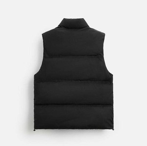 Chaleco Acolchado de Nailon, Aislamiento Sintético, Cortavientos, Plegable, Cuello Alto, Informal, Marca Privada, Logotipo Personalizado, Chalecos Acolchados para Hombre - Product Image 3